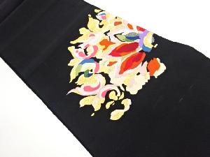 綴れ変わり華文模様織出し名古屋帯